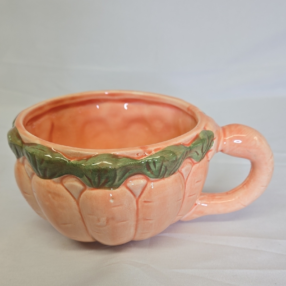 Ceramic Carrot Soup Mug‎ WIth Handle, 5" x 3"